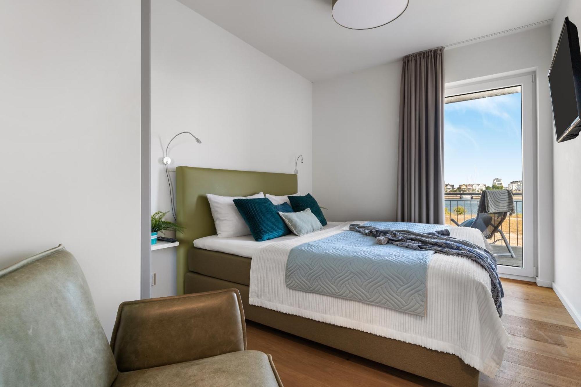 Апартаменты Ocean Star- 1 Og, Balkon, Hafenblick, Kamin Ольпениц Экстерьер фото