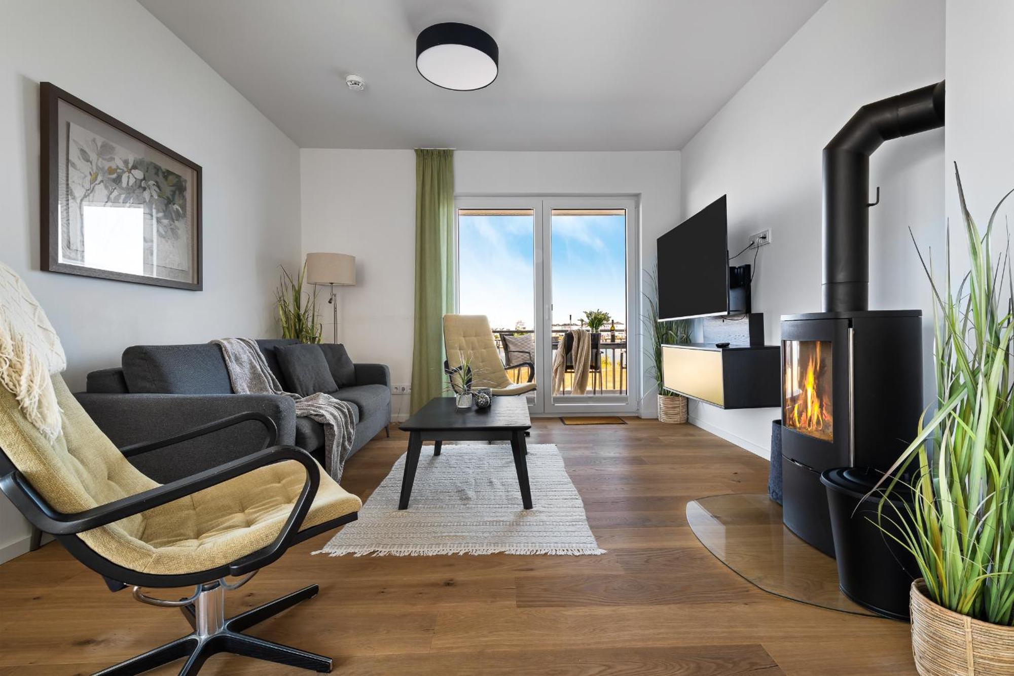 Апартаменты Ocean Star- 1 Og, Balkon, Hafenblick, Kamin Ольпениц Экстерьер фото
